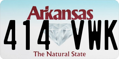 AR license plate 414VWK
