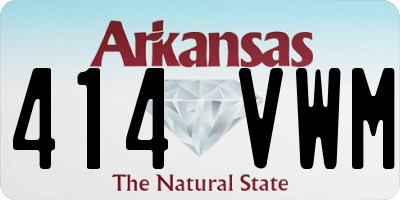 AR license plate 414VWM