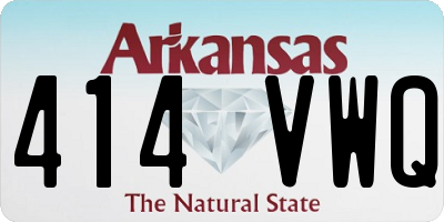 AR license plate 414VWQ