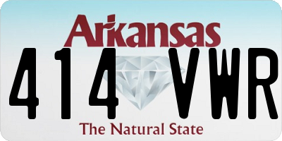 AR license plate 414VWR