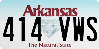 AR license plate 414VWS