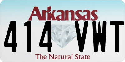 AR license plate 414VWT