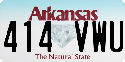 AR license plate 414VWU