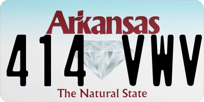 AR license plate 414VWV