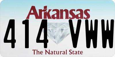 AR license plate 414VWW