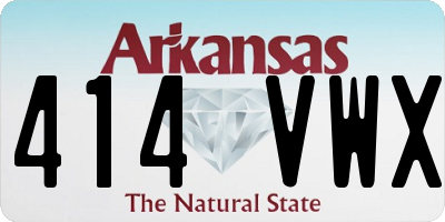 AR license plate 414VWX