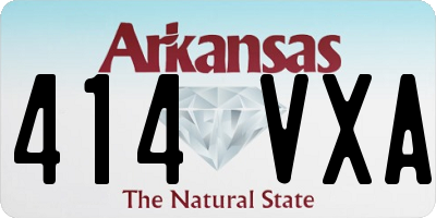 AR license plate 414VXA
