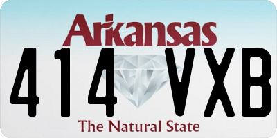 AR license plate 414VXB