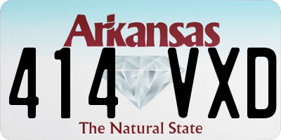 AR license plate 414VXD