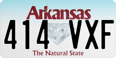 AR license plate 414VXF