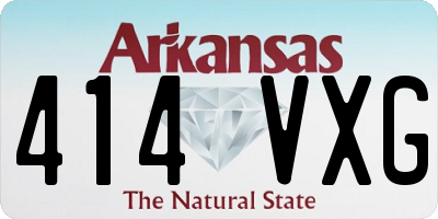 AR license plate 414VXG