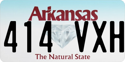 AR license plate 414VXH