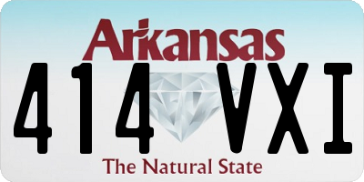 AR license plate 414VXI