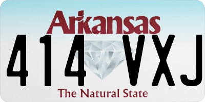 AR license plate 414VXJ