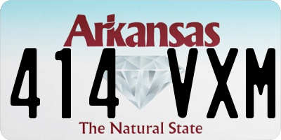 AR license plate 414VXM