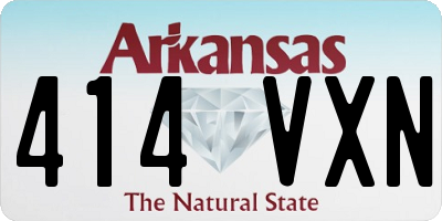 AR license plate 414VXN
