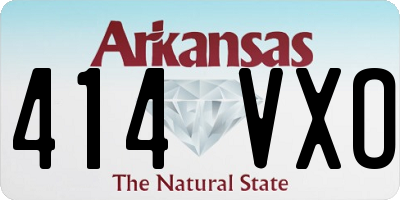 AR license plate 414VXO