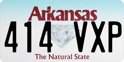 AR license plate 414VXP