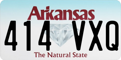 AR license plate 414VXQ
