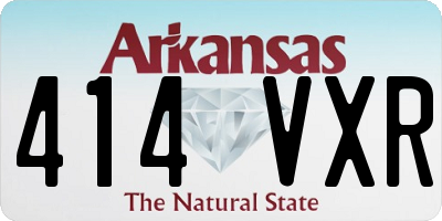 AR license plate 414VXR