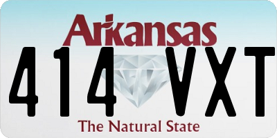 AR license plate 414VXT