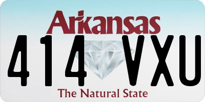 AR license plate 414VXU