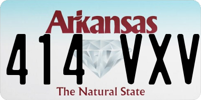 AR license plate 414VXV