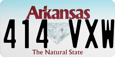 AR license plate 414VXW