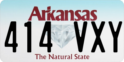 AR license plate 414VXY