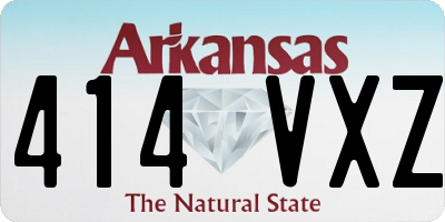 AR license plate 414VXZ