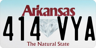 AR license plate 414VYA