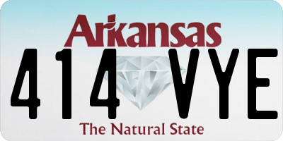 AR license plate 414VYE
