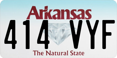 AR license plate 414VYF