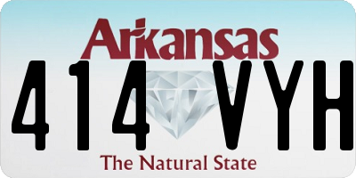 AR license plate 414VYH