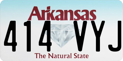 AR license plate 414VYJ
