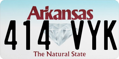 AR license plate 414VYK
