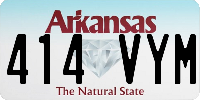 AR license plate 414VYM