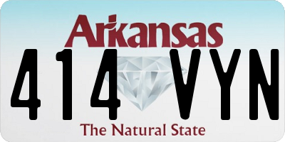 AR license plate 414VYN