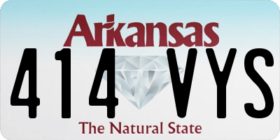 AR license plate 414VYS