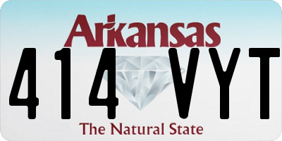 AR license plate 414VYT