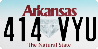 AR license plate 414VYU