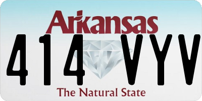 AR license plate 414VYV