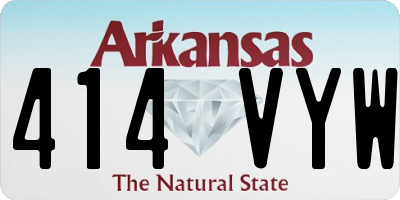 AR license plate 414VYW