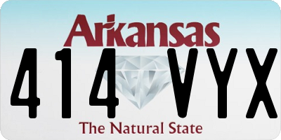 AR license plate 414VYX