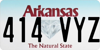 AR license plate 414VYZ