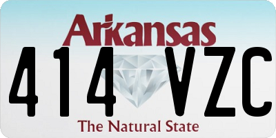 AR license plate 414VZC