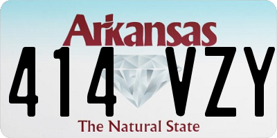 AR license plate 414VZY