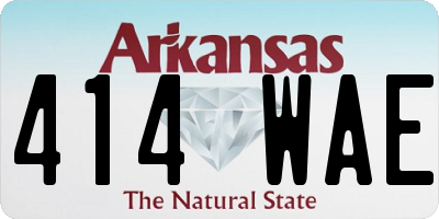 AR license plate 414WAE