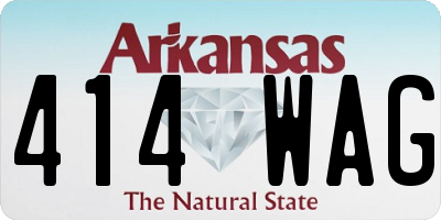 AR license plate 414WAG