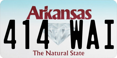 AR license plate 414WAI